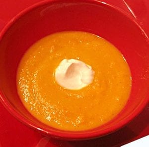 Carrot and Saffron Soup